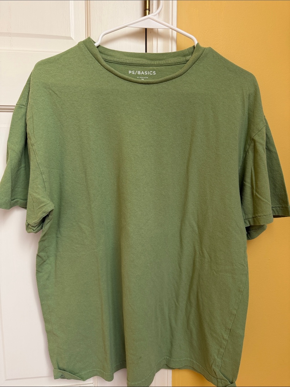 Pac sun basics Green Short-Sleeve Crew Neck T-Shirt, medium.